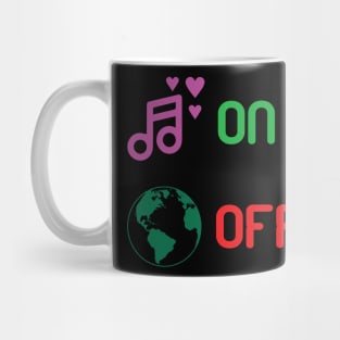 Music on World Off v2 Mug